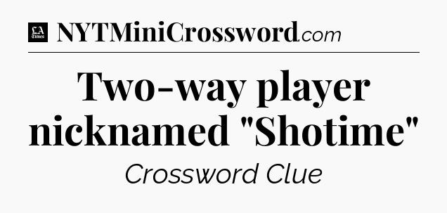 Two-way player nicknamed 