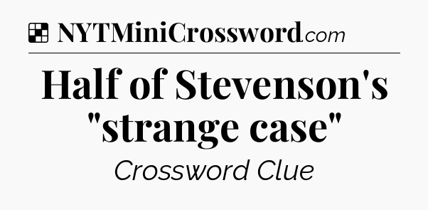 Solution: Half of Stevenson's 