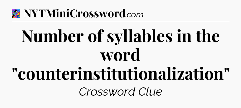 Number of syllables in the word 