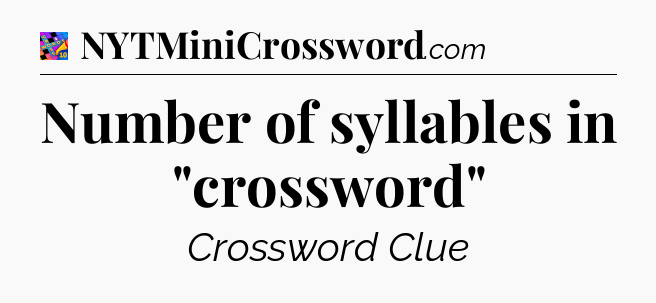 Number of syllables in 