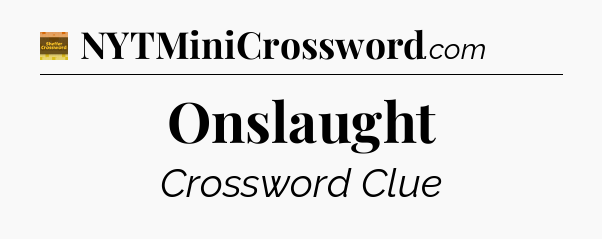 Onslaught - Eugene Sheffer Crossword
