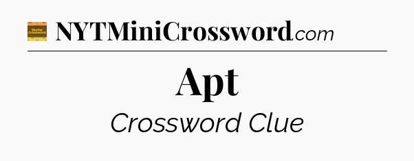 Apt - Eugene Sheffer Crossword