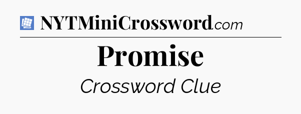 Promise Puzzle Page Crossword Clue