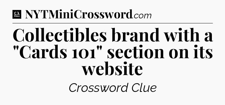 Collectibles brand with a 