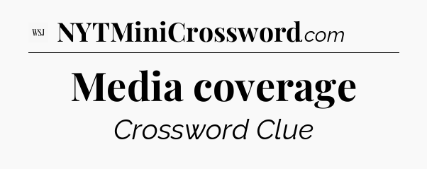 Media coverage - WSJ Crossword