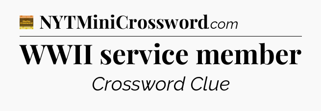 WWII service member - Eugene Sheffer Crossword