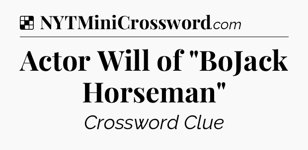 Solution: Actor Will of 