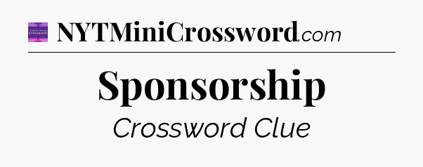 Sponsorship - Thomas Joseph Crossword