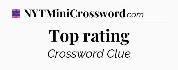 Top rating - Thomas Joseph Crossword