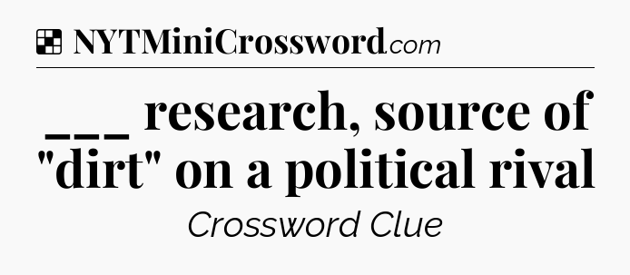 Solution: ___ research, source of 