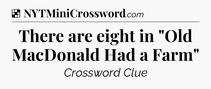 Solution: There are eight in 