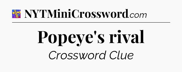 Popeye's rival Codycross