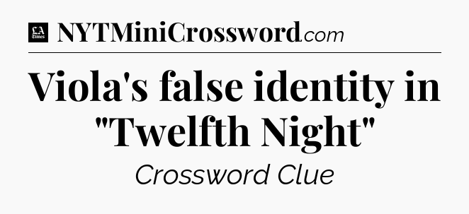 Viola's false identity in 