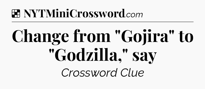 Solution: Change from 