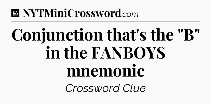 Conjunction that's the 