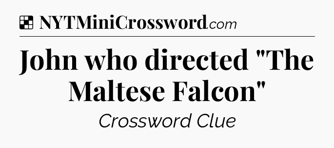 Solution: John who directed 