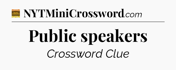 Public speakers - Eugene Sheffer Crossword