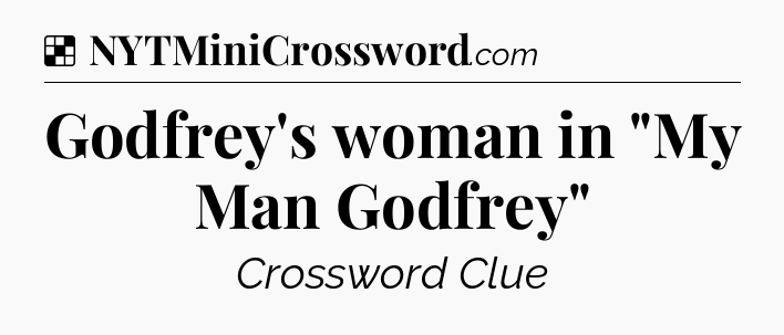 Solution: Godfrey's woman in 