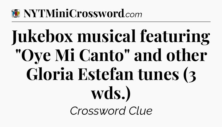 Jukebox musical featuring 