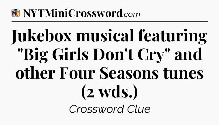 Jukebox musical featuring 