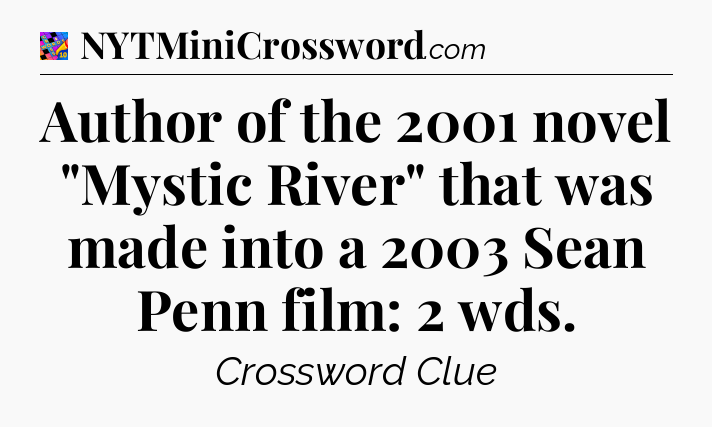 Author of the 2001 novel 