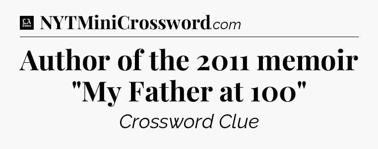 Author of the 2011 memoir 