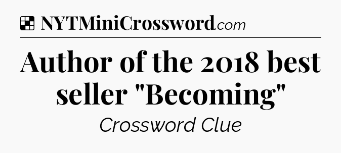 Solution: Author of the 2018 best seller 