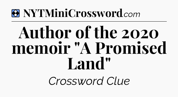 Solution: Author of the 2020 memoir 