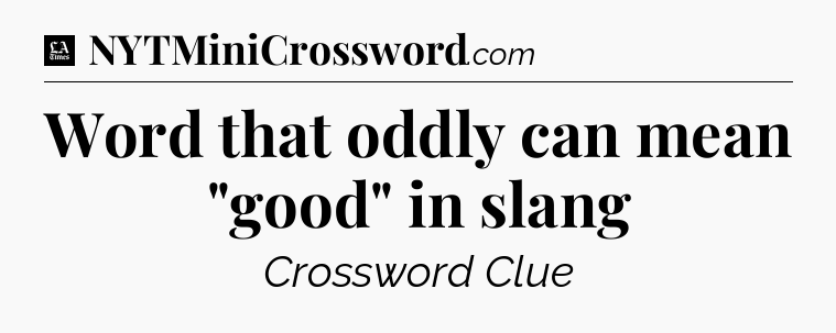 Word that oddly can mean 