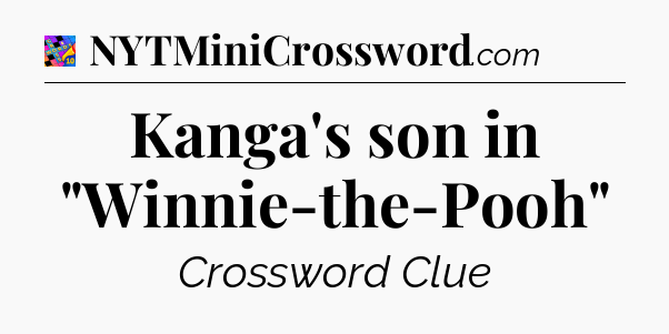 Kanga's son in 