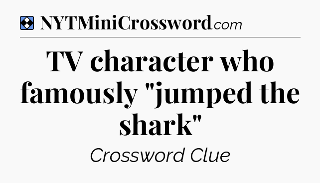 Solution: TV character who famously 