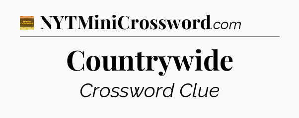 Countrywide - Eugene Sheffer Crossword