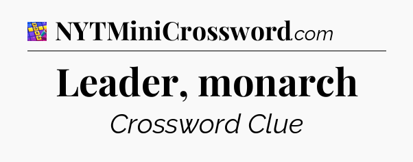 Leader, monarch Codycross