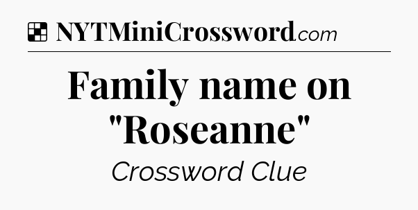 Solution: Family name on 