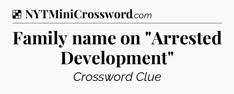 Solution: Family name on 