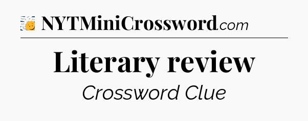 Literary review - 7 Little Words