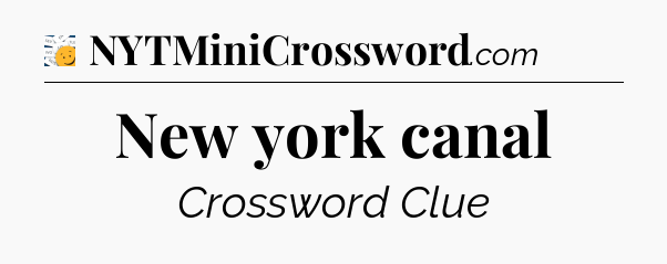 New york canal - 7 Little Words