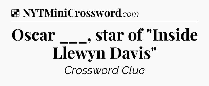 Solution: Oscar ___, star of 