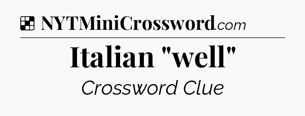Solution: Italian 