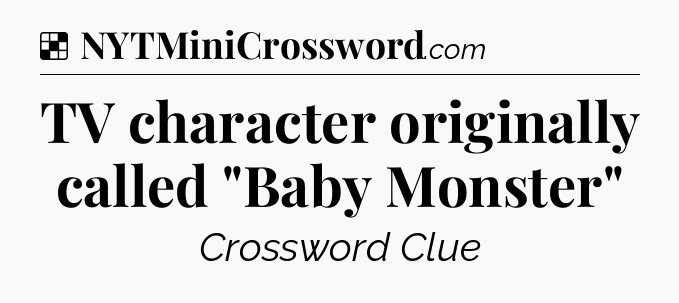 Solution: TV character originally called 