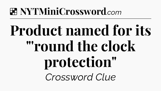 Solution: Product named for its 