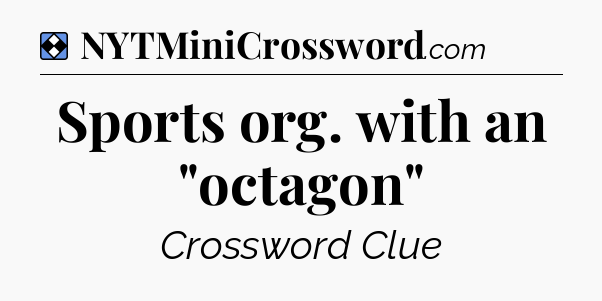Solution: Sports org. with an 