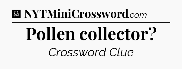 Pollen collector - LA Times Crossword