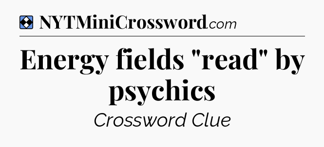 Solution: Energy fields 