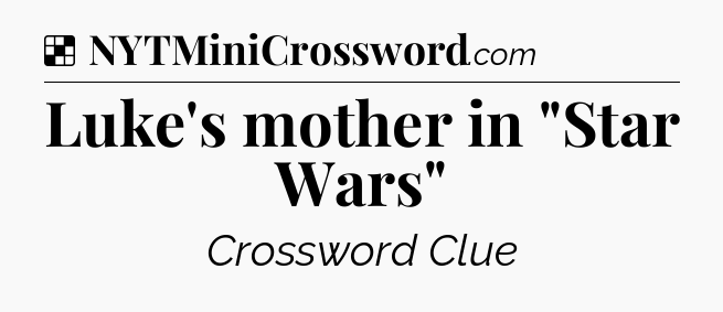 Solution: Luke's mother in 