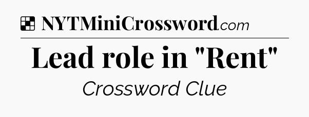 Solution: Lead role in 