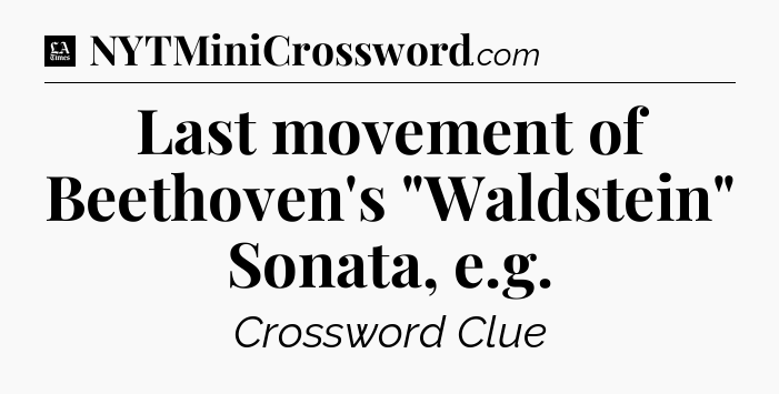 Last movement of Beethoven's 