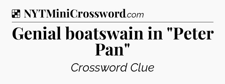 Solution: Genial boatswain in 