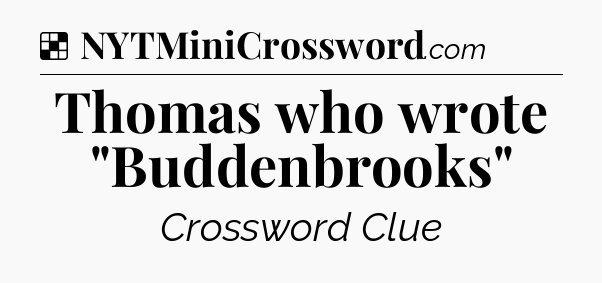 Solution: Thomas who wrote 
