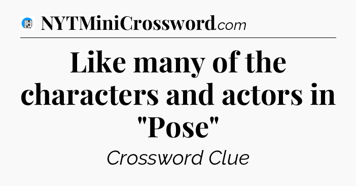 Like many of the characters and actors in 